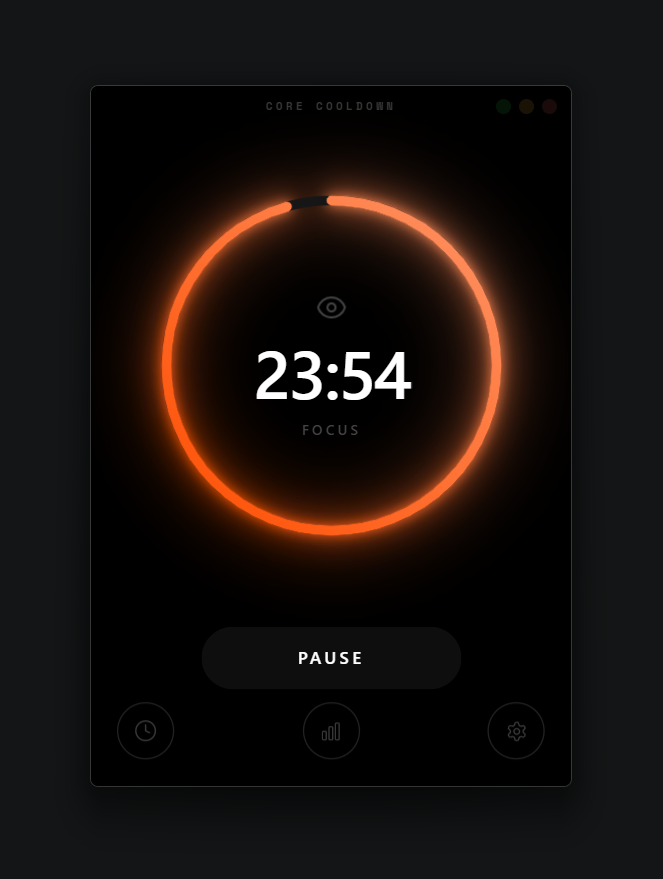Dashboard - Main Timer